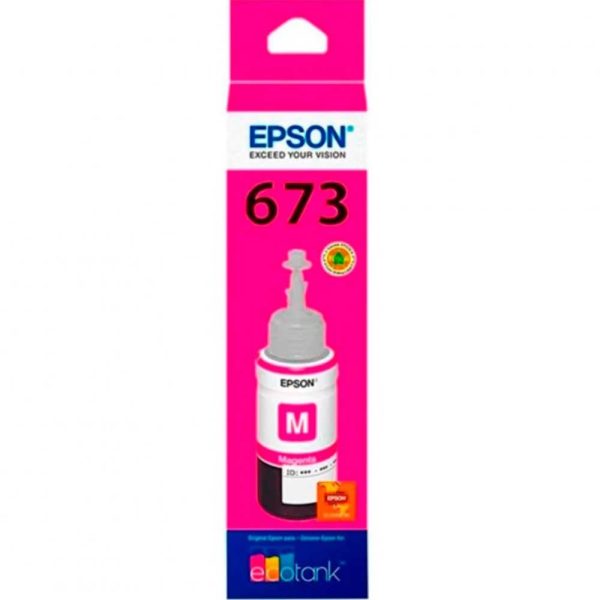 Botella de Tinta EPSON T673320 AL L800/805 COLOR Magenta - Imagen 3