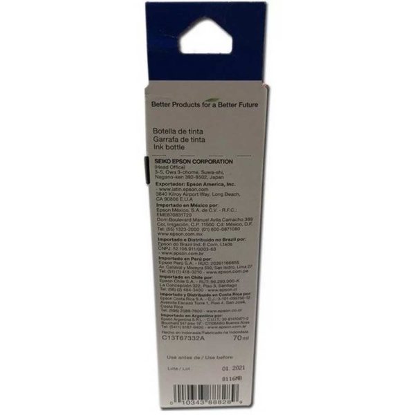 Botella de Tinta EPSON T673320 AL L800/805 COLOR Magenta - Imagen 5