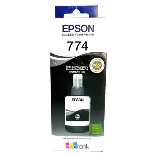 Botella de Tinta EPSON T774120 AL M200 COLOR Negro Pigmentada - Imagen 3