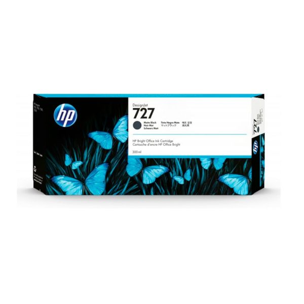 Cartucho de tinta HP 727 DesignJet negro mate de 300 ml  - Imagen 4