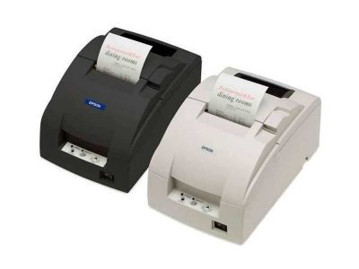 Impresora EPSON Matricial de Recibos. 76mm, Puerto Serial, Incluye Fuente. Negra. TM-U220D-653.