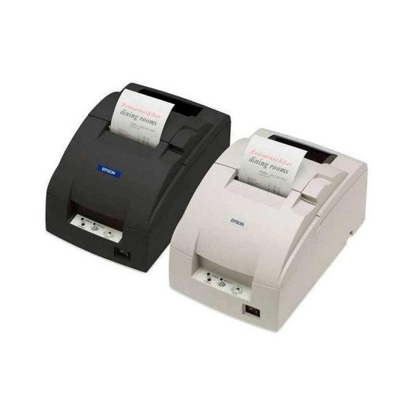 Impresora EPSON Matricial de Recibos. 76mm, Puerto Serial, Incluye Fuente. Negra. TM-U220D-653.