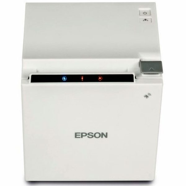 Impresora EPSON Térmica de Recibos mPOS. 80mm, Puerto USB, Ethernet, Incluye Fuente. Negra. TM-m30-022.