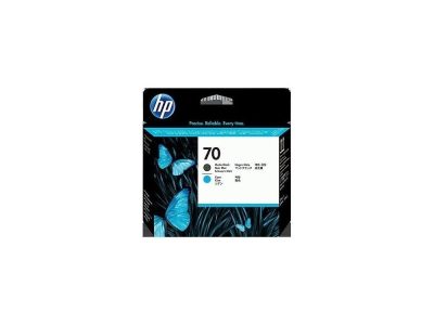 CABEZAL HP 70 MATTE BLACK AND CYAN