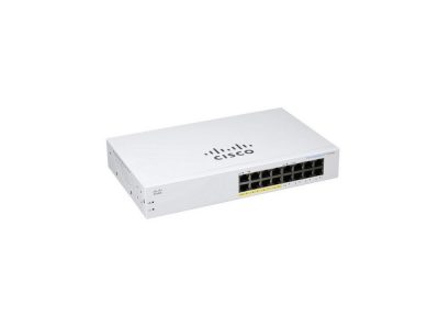 Cisco Business 110 Series Unmanaged Switch, 16-port GE, Partial PoE (CBS110-16PP)