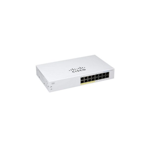 Cisco Business 110 Series Unmanaged Switch, 16-port GE, Partial PoE (CBS110-16PP)