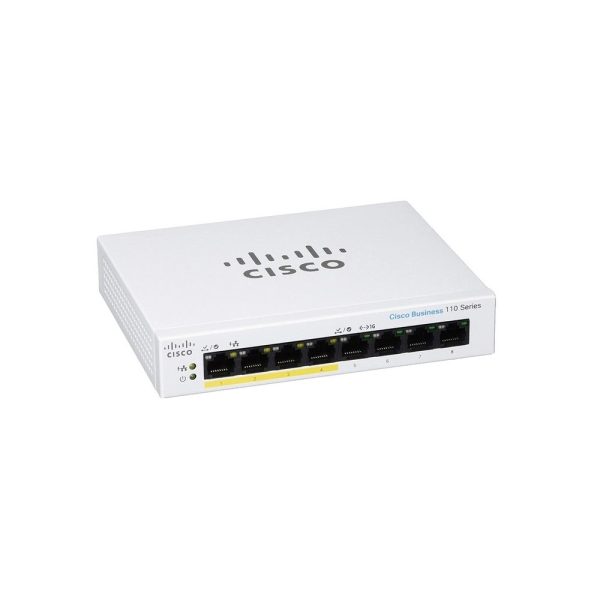 Switche Cisco CBS110 Unmanaged 8-port GE, Partial PoE, Desktop, Ext PS