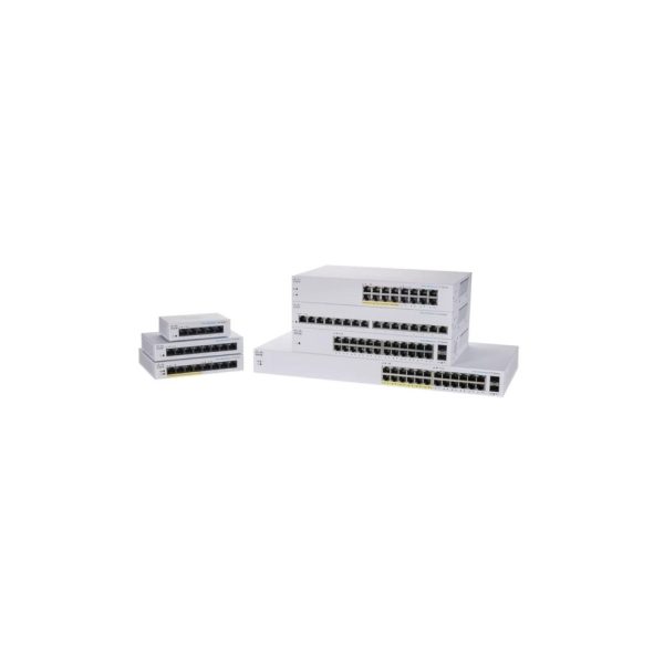 Switche Cisco CBS110 Unmanaged 8-port GE, Partial PoE, Desktop, Ext PS - Imagen 4