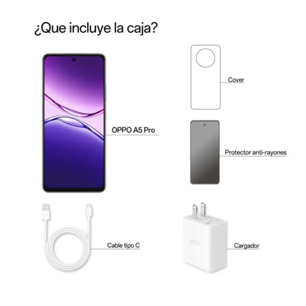 OPPO A5 PRO 5G 256GB 8GB CAFÉ - Imagen 3