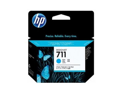 Pack de Ahorro 3 Cartuchos de Tinta HP 711 DesignJet de 29 ml COLOR Cyan