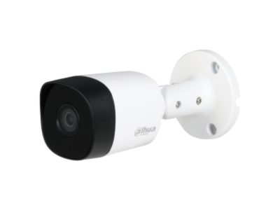 Cámara Dahua tipo bala de focal fija IR HDCVI de 2 MP, Máx. 30 fps a 1080p, Iluminación IR inteligente, 30 m de distancia de iluminación, Lente fija de 2,8 mm, CVI/CVBS/AHD/TVI conmutable, IP67, 12 VCC