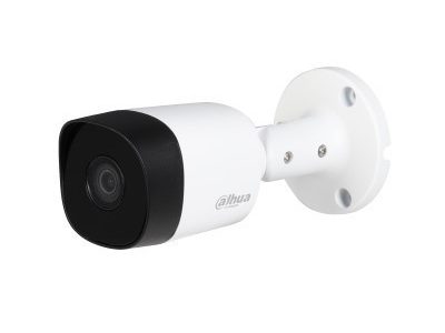 Camara Dahua Bullet, 5MP, Lente fijo 2,8mm, 4en1 (CVI/TVI/AHD/CVBS), Metalica, DWDR, Smart IR20m, IP67, 12VDC.