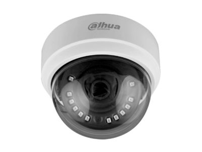 Camara Dahua Domo, 4MP, Lente fijo 2,8mm, 4en1 (CVI/TVI/AHD/CVBS), Plastico, Smart IR20m, 12VDC.