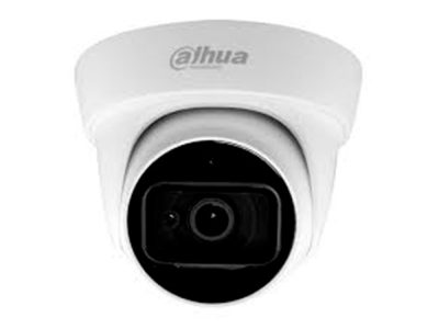 Camara Dahua Domo,2MP, Lente fijo 2,8mm, 4en1 (CVI/TVI/AHD/CVBS), Microfono incorporado, Semimetalica, IR30m, IP67, 12VDC.