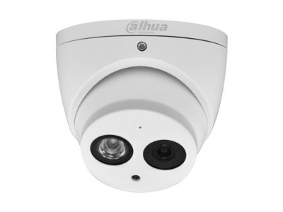 Camara Dahua Domo, 4MP, Lente fijo 2,8mm, 4en1 (CVI/TVI/AHD/CVBS), Audio micrófono integrado de un canal, DWDR, Smart IR50m, IP67, 12VDC.