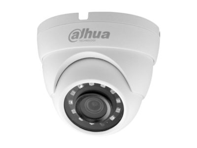 Camara Dahua Domo, 4MP, Lente fijo 2,8mm, 4en1 (CVI/TVI/AHD/CVBS), Metal, DWDR, Smart IR30m, IP67, 12VDC.