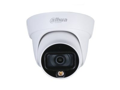 Camara Dahua Domo, 5MP, Full Color, Lente Fijo 2.8 mm, WDR, 4en1 switchable (CVI/TVI/AHD/CVBS), Metal, IR40m, IP67, 12VDC.