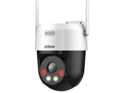 Cámara Dahua PT, foco fijo, Wifi,3MP, PT, IP66, IR hasta 10mts, AI Detección Humana y Vehículos, Patrullas (Preset Patrol), Auto seguimiento Humano y de Vehículos, Alarma por Sonido Anormal, Alarma de Sonido y de Luz, Smart Dual Light, Wifi 6, Audio bidireccional, Soporta Micro SD hasta 256GB, Gestión desde la App DMSS (Dahua)