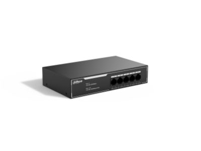 Switch Dahua PoE Gigabit 5 puertos, NO ADMINISTRABLE / 4 puertos PoE, Soporta los estándares IEEE802.3, IEEE802.3u, IEEE802.3ab e IEEE802.3x, cumple con los estándares de fuente de alimentación 802.3at y 802.3af.