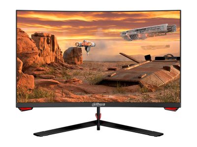 Monitor Dahua Curvo Gamer 24” panel VA/borde delgado 3 caras VA,Tamaño: 24 Color Negro,Resolución 1920 X 1080 (16:9),Tipo de pane: VA,Tipo de respuesta: 5ms (GTG) tasa de refresco 165 HZ,Conectividad: DP / HDMI 1,4  (Incluye cable HDMI),Angulo de visión: 178° H / 178°V,Incluye Base Metálica,