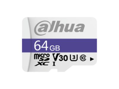 Memoria Micro SD Dahua 64GB SDXC; CLASE 10/U3/V3O; Lectura 95mb/s Escritura 30mb/s; Garantia 7 años
