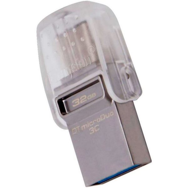 Memoria USB Kingston DataTraveler microDuo 3C  32GB 3.1 Gen 1 plateado - Imagen 4