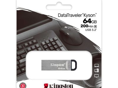 Memoria Kingston 64GB USB 3.2 Gen 1 DataTraveler Kyson Metálica