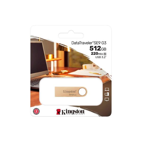 Memoria USB 512GB 220MB/s Metalica USB 3.2 Gen 1 DataTraveler SE9 G3 - Imagen 4