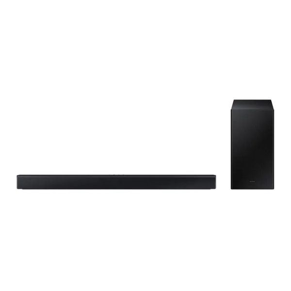 Barra de sonido Samsung, Subwoofer, 2.1 canales Conexión inalámbrica con el televisor, Experiencia de sonido envolvente, Potencia 300W, Garantia de 1 Año