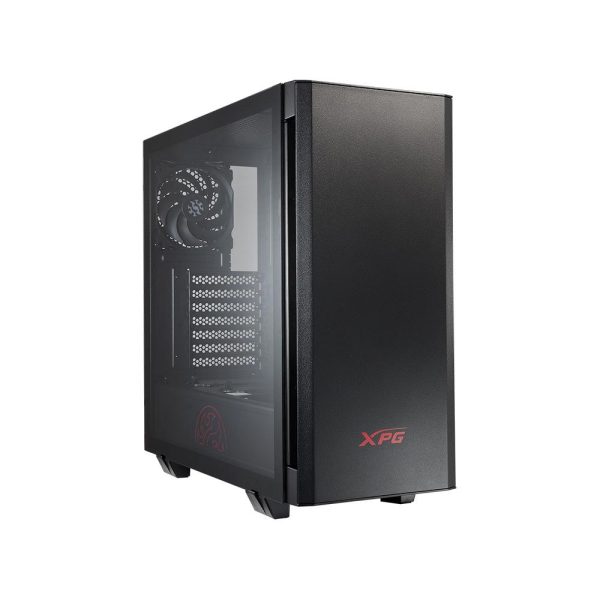 XPG INVADER X BTF, Black, supports motherboards with reverse connector design, ATX Mid Tower,3.5incx3, I/O: USB-Cx1, USBx2 , HD Audiox1, Resetx1, Powerx1, Fan: (4 x 120mm Reversed Fans + 1 x 120mm Regular Fan), 2 Years warranty - Imagen 3