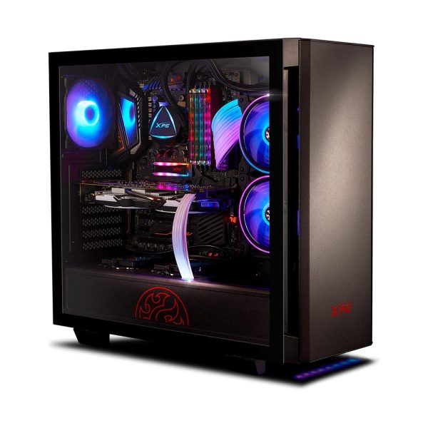 XPG INVADER X BTF, Black, supports motherboards with reverse connector design, ATX Mid Tower,3.5incx3, I/O: USB-Cx1, USBx2 , HD Audiox1, Resetx1, Powerx1, Fan: (4 x 120mm Reversed Fans + 1 x 120mm Regular Fan), 2 Years warranty - Imagen 5