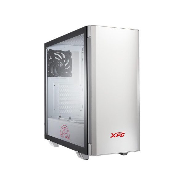 XPG INVADER X BTF, White, supports motherboards with reverse connector design, ATX Mid Tower,3.5incx3, I/O: USB-Cx1, USBx2 , HD Audiox1, Resetx1, Powerx1, Fan: (4 x 120mm Reversed Fans + 1 x 120mm Regular Fan), 2 Years warranty - Imagen 3