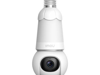Bulb Cam IMOU Full Color 3MP DOMO WIFI 2K IR 25M Wi-Fi Lente 2.8mm 98° (H), 54° (V), 0~340° Pan, 90°Tilt, Smart IR: 25m DWDR, Compresion: H.265/H.264, Slot MicroSD hasta 256GB, Sirena de Alerta, AI (Deteccion de humano / Vehiculo), Audio 2 vias