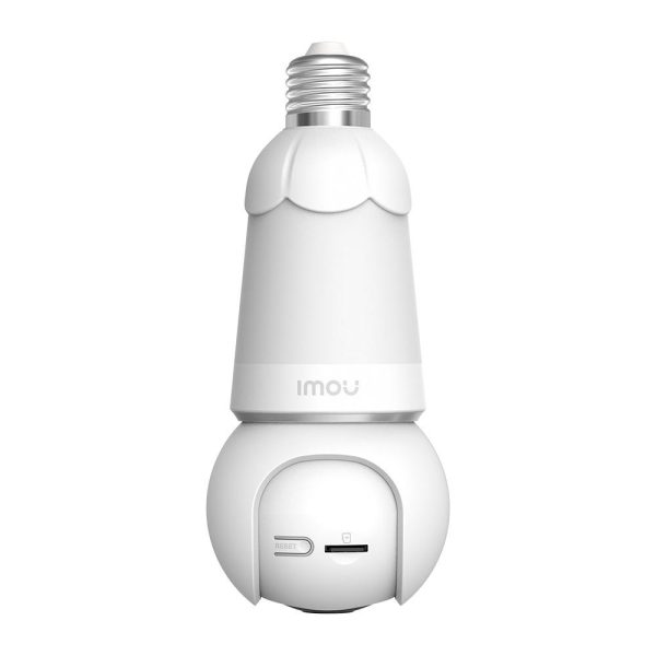 Bulb Cam IMOU Full Color 3MP DOMO WIFI 2K IR 25M Wi-Fi Lente 2.8mm 98° (H), 54° (V), 0~340° Pan, 90°Tilt, Smart IR: 25m DWDR, Compresion: H.265/H.264, Slot MicroSD hasta 256GB, Sirena de Alerta, AI (Deteccion de humano / Vehiculo), Audio 2 vias - Imagen 3