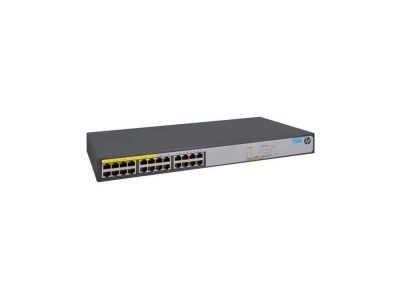 Switch HP 1420-24G-PoE+ (124W), 12 10/100/1000 Poe +, 12 10/100/1000, No adminitrable, Capa 2, no ap