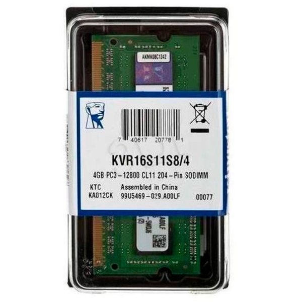 Memoria portatil generica kvr16s11s8/4 1600 mhz