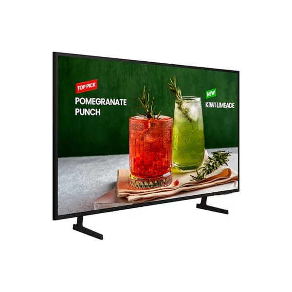 Monitor televisor Pro Samsung BE50D-H,Televisor + Monitor Industrial,Tamaño 50”resolución 3840x2160 , Brillo 300 nit, Contraste: 4700:1, Características: uso 16 horas/día, altavoces 2,Conectividad VIDEO: HDMI x2, USB: USB x 1, RF: 1 Terrestre / 1 Cable/ 1 Satélite, RJ45, salida AUDIO: óptico, Wi-Fi 5, compatible con Bluetooth,Garantía:  3 años - Imagen 3