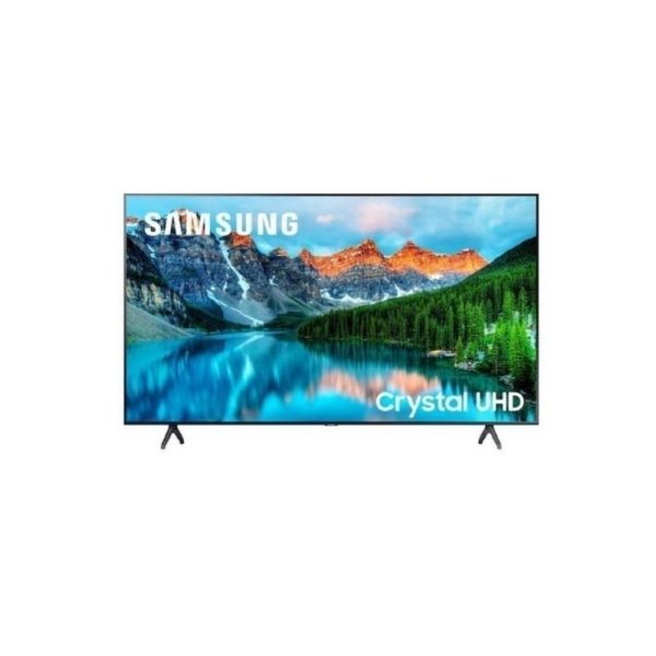 Televisor Pro Samsung BE50T-H,Televisor + Monitor Industrial,Tamaño 50”resolución 3840x2160 , Brillo 250 nit, Contraste: 4700:1, Características: uso 16 horas/día, altavoces 2,Conectividad VIDEO: HDMI x2, USB: USB x 1, RF: 1 Terrestre / 1 Cable / 0 Satélite, RJ45, salida AUDIO: óptico, Wi-Fi 5, compatible con Bluetooth,Garantía:  3 años