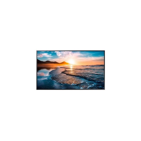 Monitor Industrial Samsung  QH55R ,amaño: 55,Resolución 3840x2160 (16:9) 4K UHD,Brillo 700nit,Certificación contra polvo IP5X,Contraste: 4000:1, Características: uso 24 horas/día, Panel Antirreflectivo, Sensor IR Central (Tras el panel), altavoces 10Wx2 , Reproductor embebido MagicInfo S6, SSSP6, Web Browser, WiFi, 8GB almacenamiento,Entradas: DVI-