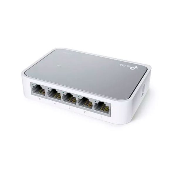 Switch TPLINK de Escritorio de 5 Puertos 10/100M RJ45 Caja de Plástico COLOR Blanco - Imagen 4
