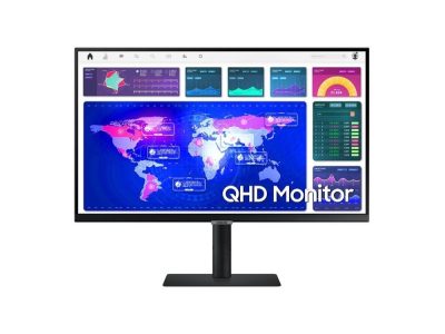 Monitor Samsung Plano IPS 27  Altura ajustable