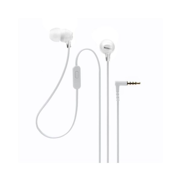 Audífonos Sony internos MDR-EX15AP  Color Blanco de silicona de ajuste seguro. (con micrófono) - Imagen 4