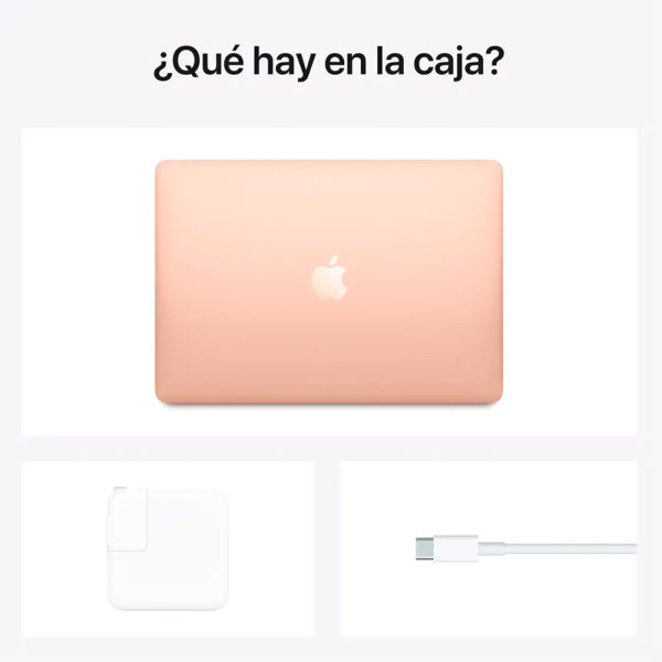 MacBook Air de 13 pulgadas: Chip M1 de Apple con CPU de ocho núcleos y GPU de siete núcleos, 256 GB SSD - 8GB RAM Oro - Imagen 5