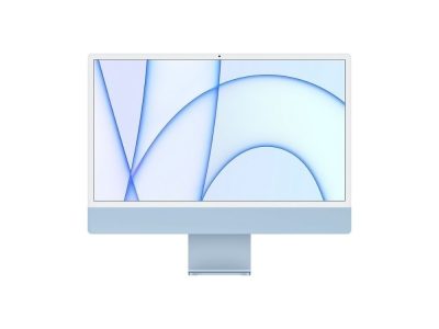 iMac con pantalla Retina 4,5K de 24 pulgadas: Chip M1 de Apple con CPU de ocho núcleos y GPU de siete núcleos, 256 GB - Azul