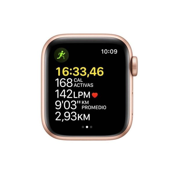 Apple Watch SE (GPS) - Caja de aluminio en oro de 40 mm - Correa deportiva blanco estrella - Talla única - Imagen 4