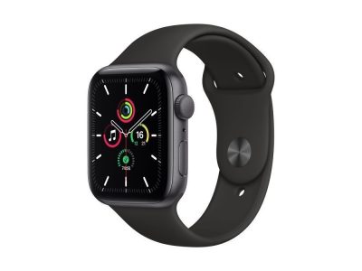 Apple Watch SE (GPS) Caja de aluminio en gris espacial de 40 mm Correa deportiva Medianoche