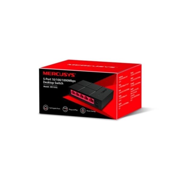 Switch MERCUSYS 5 Puertos 10/100 - Imagen 3