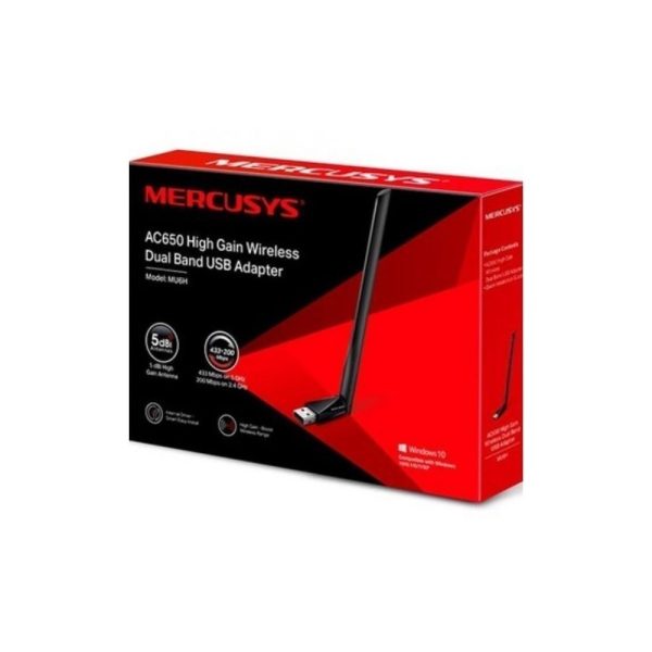 Adaptador MERCUSYS USB De Banda Dual Inalámbrico COLOR Negro - Imagen 4