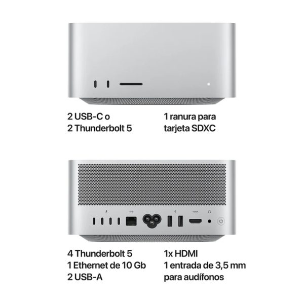Mac Studio: Apple M4 Max chip with 14-core CPU, 32-core GPU, 36GB, 512GB - Imagen 4