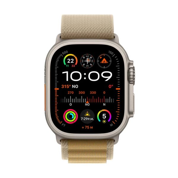 Apple Watch Ultra 2 GPS + Cellular 49mm Natural Titanium Case with Tan Alpine Loop - Medium - Imagen 3